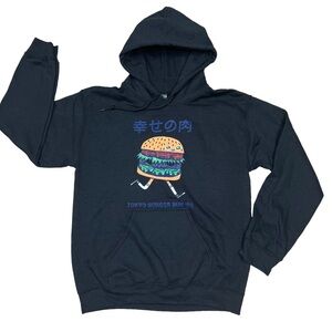 Gildan Tokio Burger Run '86 Hoodie Pullover Fleece